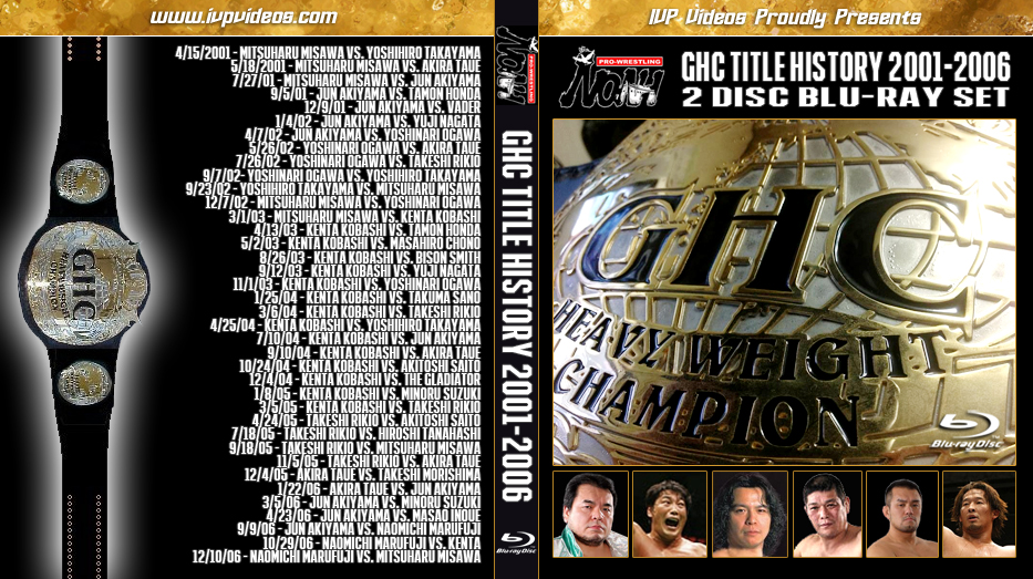 NOAH GHC Title History (2 Blu-Ray with Cover Art)