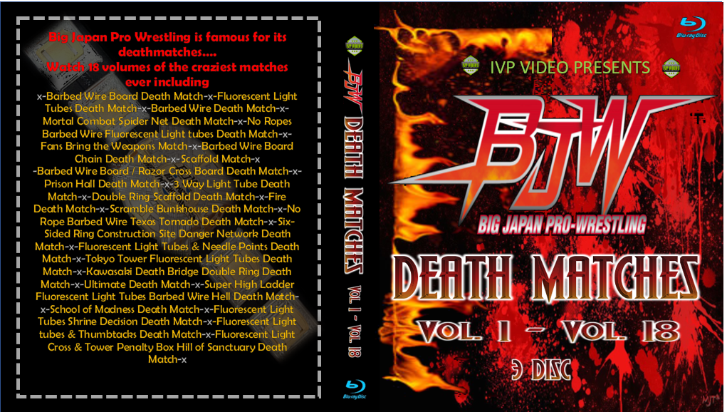 BJPW Deathmatches (3 Disc Blu-Ray with Cover Art)