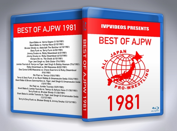 Best of AJPW in 1981 (Blu-Ray Disc With Cover Art)