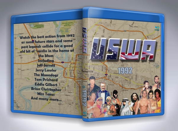USWA in 1992 (3 Disc Blu-Ray Set With Cover Art)
