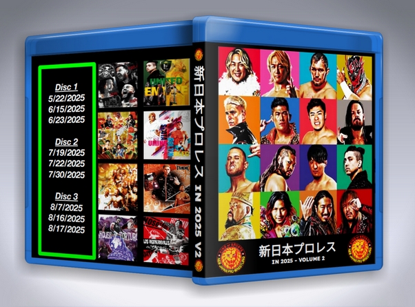 NJPW in 2025 V.2 (3 Disc Blu-Ray With Cover Art)