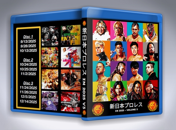 NJPW in 2025 V.3 (3 Disc Blu-Ray With Cover Art)