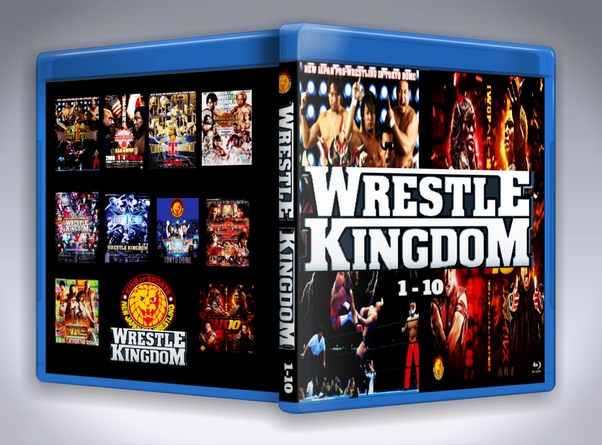 NJPW WrestleKingdom 1-10 (3 Disc Blu-Ray With Cover Art)